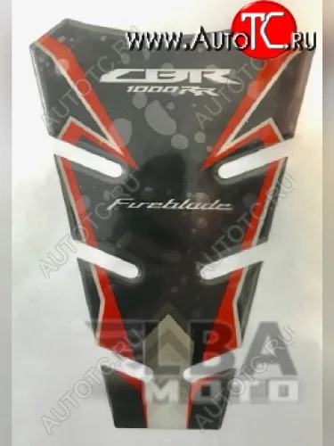 Наклейка на бак для мотоцикла Honda CBR1000RR Красно-Черная 2  пм-00017158
