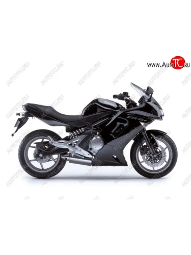 Комплект пластика для мотоцикла Kawasaki ER-6F 06-08 Черный  пм-00028819