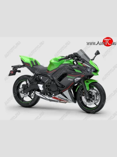 Комплект пластика для мотоцикла Kawasaki ER-6F 21-23 Зелено-Черно-Белый  пм-00028817