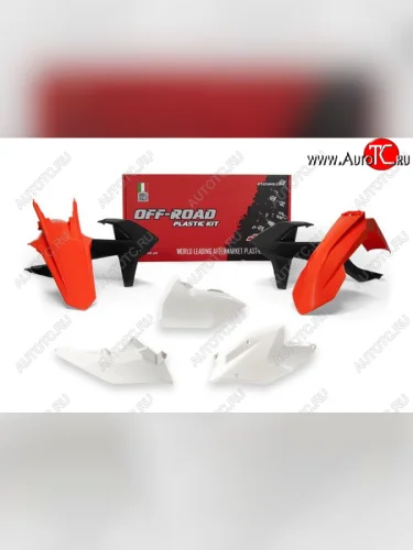 Комплект пластика R-Tech KTM EXC-EXCF 150250350450500 17-19 (R-KITKTM-OEM-418) Бело-Черно-Оранж  r-kitktm-oem-418