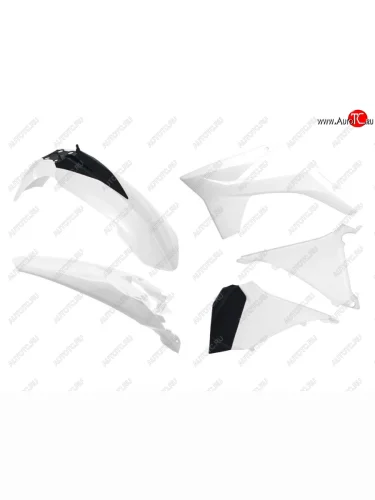 Комплект пластика R-Tech KTM EXCEXCF 125200250350450500 12-13 (R-KITKTM-BN0-412) Бело-Черный  r-kitktm-bn0-412