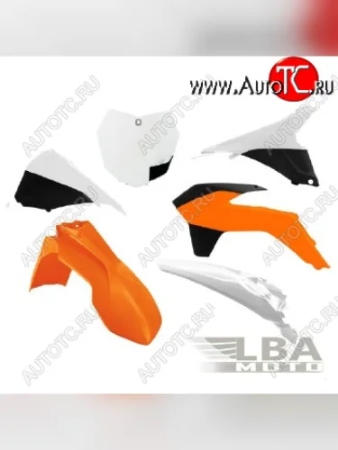 Комплект пластика R-Tech KTM SXSXF 125-450 13-15 (R-KITKTM-OEM-594) оранжбелыйчерный  r-kitktm-oem-594