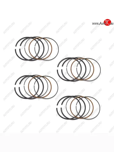 Поршневые кольца AHL Kawasaki ZZR400 90-07, ZRX400 94-08 57,5мм (13008-1129)  пм-00028420