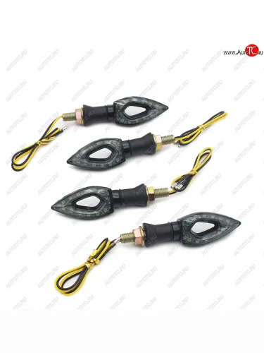 Поворотники светодиодные комплект на мотоцикл 4шт. Тип 2  пм-00028571