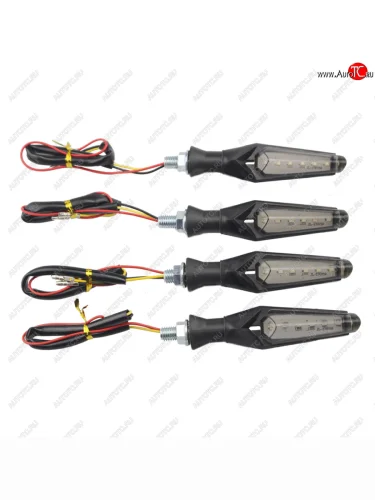 Поворотники светодиодные комплект на мотоцикл 4шт.  пм-00028636