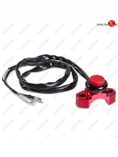 Выключатель двигателя SM-PARTS на рычаг сцепл.тормоза CNC красный  010263-290-7106