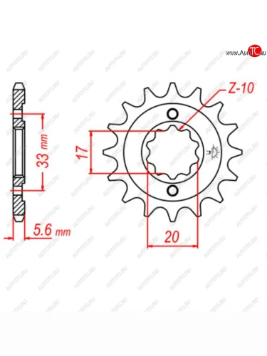 Звезда передняя Moose Racing 1212-0041 (JTF430.13)  пм-00017607