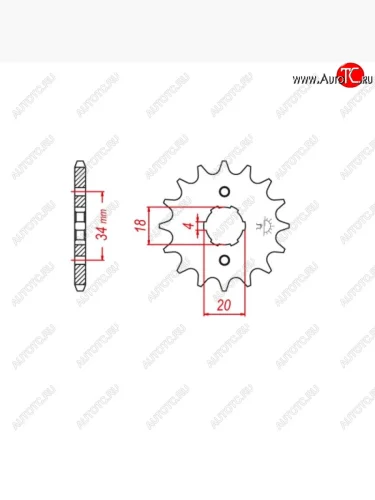 Звезда передняя ведущая Afam 20202 13 Зубов ( JTF328 13 )  пм-00017547