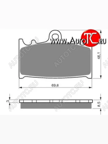 Тормозные колодки Gold-Fren 032 S33  032 s33