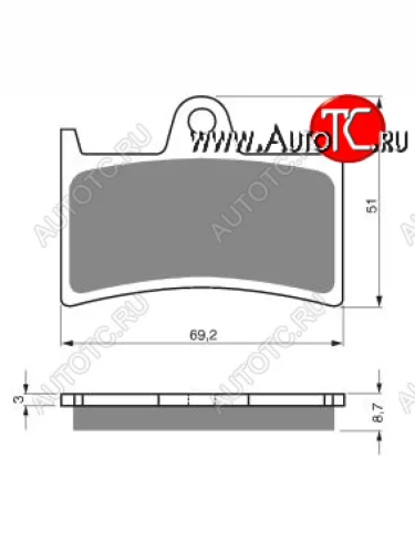 Тормозные колодки Gold-Fren 070 S3  070 s3
