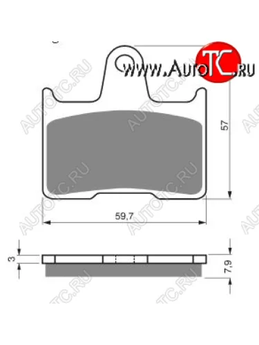 Тормозные колодки Gold-Fren 148 S3  148 s3