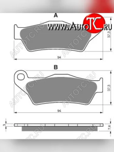 Тормозные колодки Gold-Fren 031 AD  031 ad