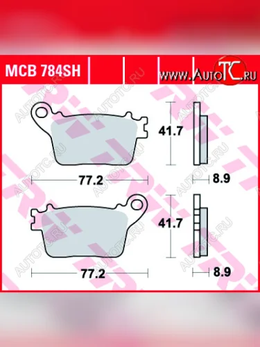 Тормозные колодки TRW MCB784SH  mcb784sh