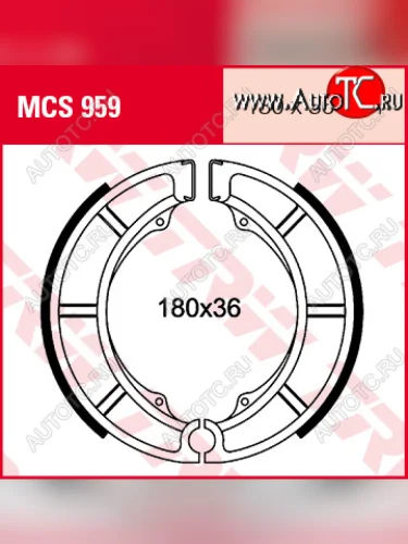 Тормозные колодки TRW MCS959  mcs959