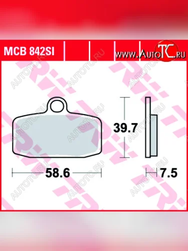 Тормозные колодки TRW MCB842SI  mcb842si