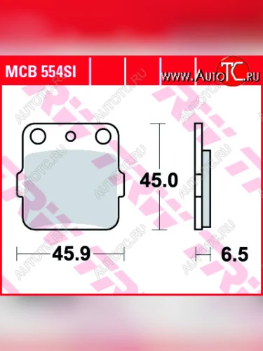 Тормозные колодки TRW MCB554SI  mcb554si