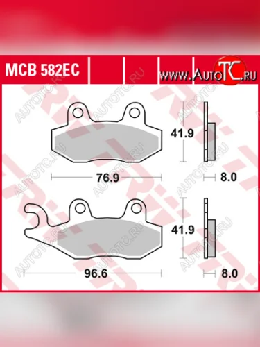Тормозные колодки TRW MCB582EC  mcb582ec