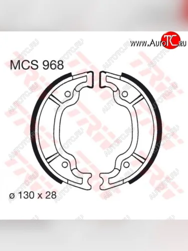 Тормозные колодки TRW MCS968  mcs968