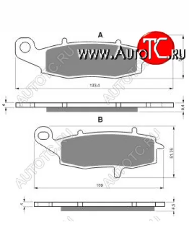 Тормозные колодки Gold-Fren 104 S3  104 s3