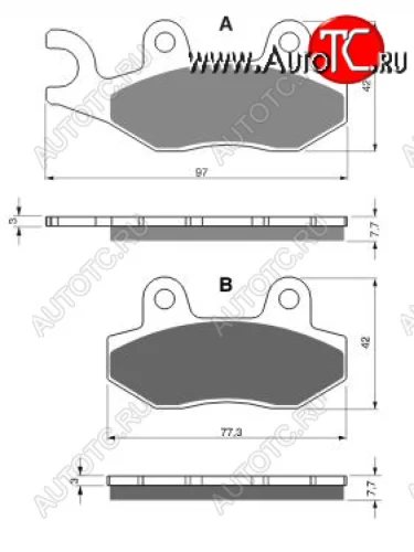 Тормозные колодки Gold-Fren 002 K5  002 k5