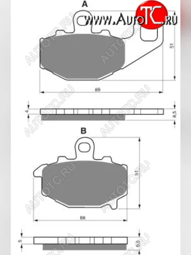 Тормозные колодки Gold-Fren 093 AD  093 ad