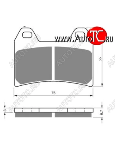 Тормозные колодки Gold-Fren 141 S3  141 s3