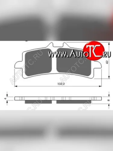 Тормозные колодки Gold-Fren 258 S33  258 s33