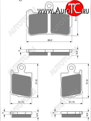 Тормозные колодки Gold-Fren 298 S3  298 s3