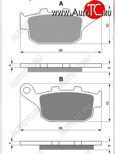 Тормозные колодки Gold-Fren 306 AD  306 ad