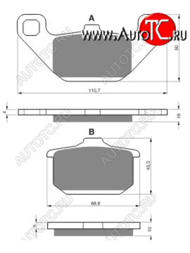 Тормозные колодки Gold-Fren 037 AD  037 ad