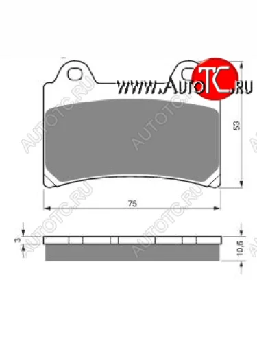 Тормозные колодки Gold-Fren 073 S3  073 s3