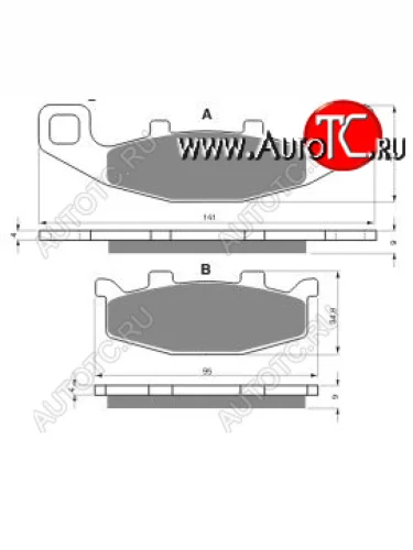 Тормозные колодки Gold-Fren 013 AD  013 ad