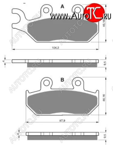 Тормозные колодки Gold-Fren 033 S3  033 s3