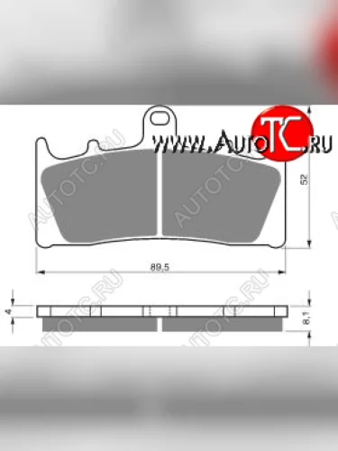 Тормозные колодки Gold-Fren 039 AD  039 ad
