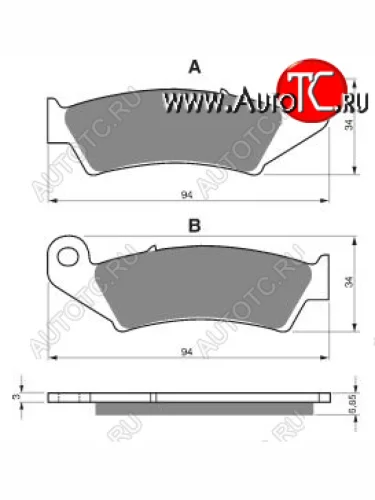 Тормозные колодки Gold-Fren 041 S3  041 s3