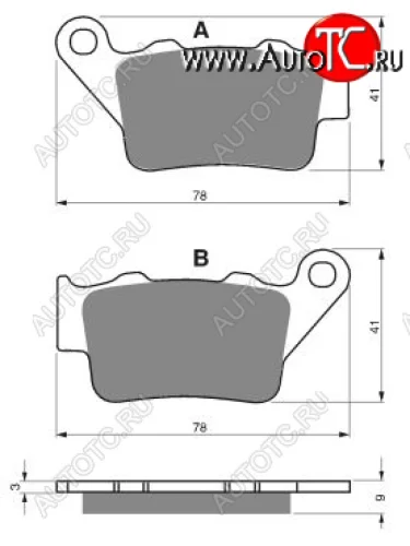 Тормозные колодки Gold-Fren 023 AD  023 ad