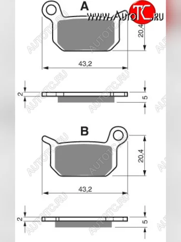 Тормозные колодки Gold-Fren 190 K5  190 k5