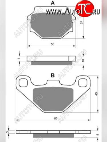 Тормозные колодки Gold-Fren 005 AD  005 ad