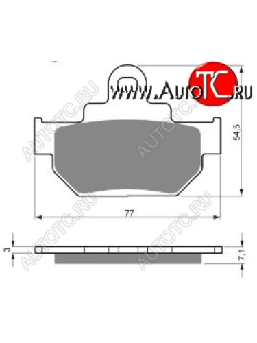 Тормозные колодки Gold-Fren 030 AD  030 ad