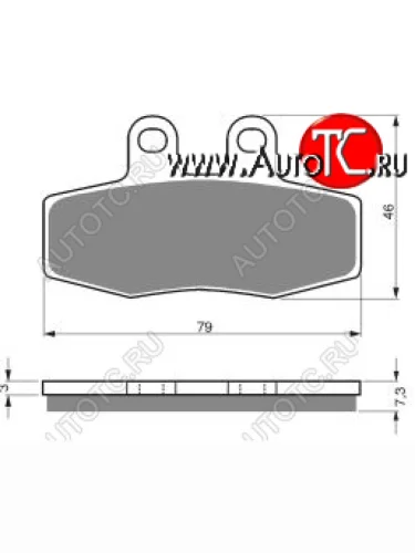 Тормозные колодки Gold-Fren 010 AD  010 ad