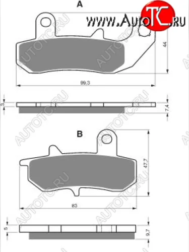 Тормозные колодки Gold-Fren 065 AD  065 ad