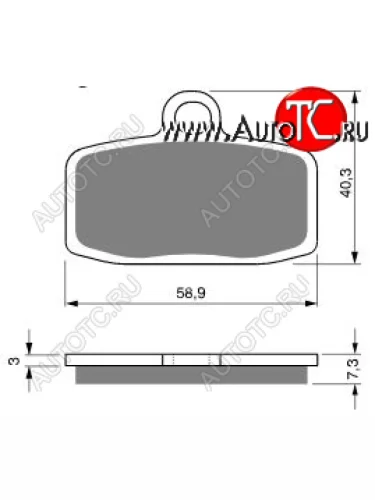 Тормозные колодки Gold-Fren 307 S3  307 s3