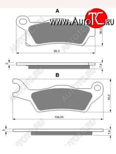 Тормозные колодки Gold-Fren 310 S3  310 s3