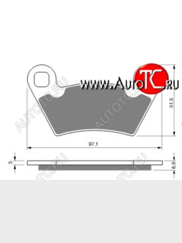 Тормозные колодки Gold-Fren 312 S3  312 s3