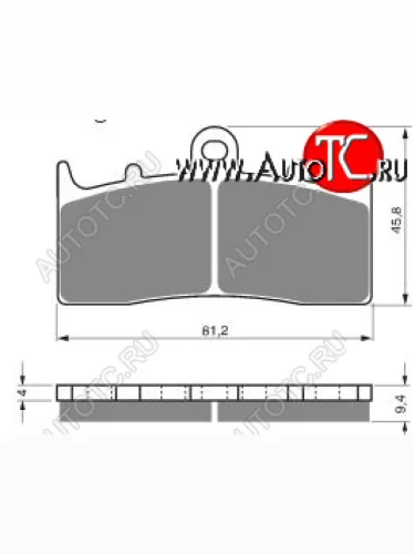 Тормозные колодки Gold-Fren 318 S3  318 s3
