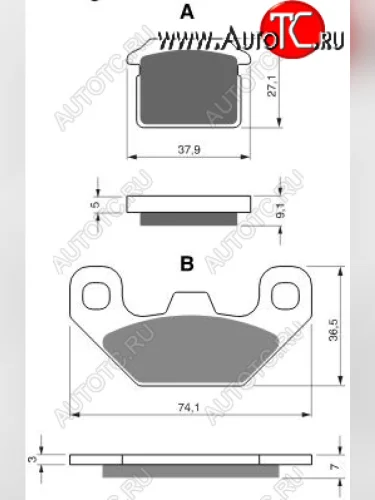 Тормозные колодки Gold-Fren 320 S3  320 s3