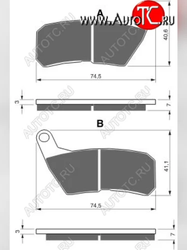 Тормозные колодки Gold-Fren 321 S3  321 s3