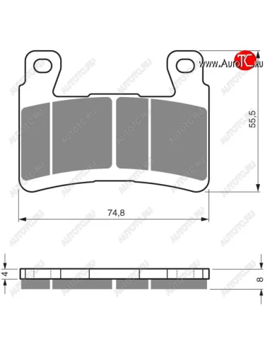 Тормозные колодки Gold-Fren 324 S3  324 s3