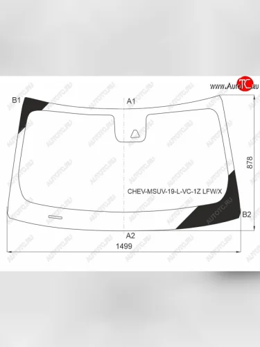 Стекло лобовое (Камера) Chevrolet TrailBlazer 19- XYG CHEV-MSUV-19-L-VC-1Z LFW/X
