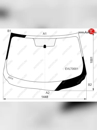 Стекло лобовое KMK (зеленое) Evolute i-PRO (2022-2025)
